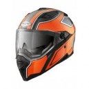 Casque moto intégral Caberg STUNT BLADE noir brillant/orange