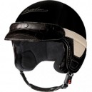 CASQUE BORSALINO PANAMA VISIÈRE CROCODILE NOIR MAT