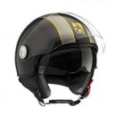 Casque demi jet A-Style double visière noir