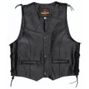 Gilet Cuir Moto Patch