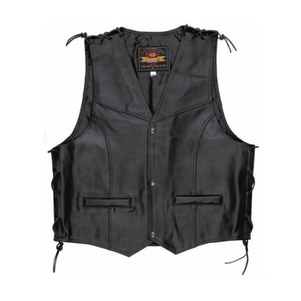 gilet cuire moto