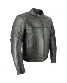 Veste cuir SOUBIRAC Bryce noir