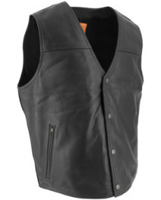 Gilet cuir SOUBIRAC