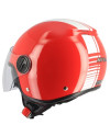 Casque jet IOTA DP10 Lines rouge