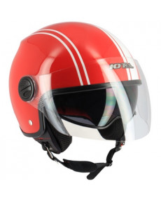 Casque jet IOTA DP10 Lines rouge